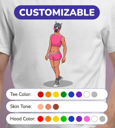 Pearl Pup - Short Sleeve Tee - Customizable - JetPup