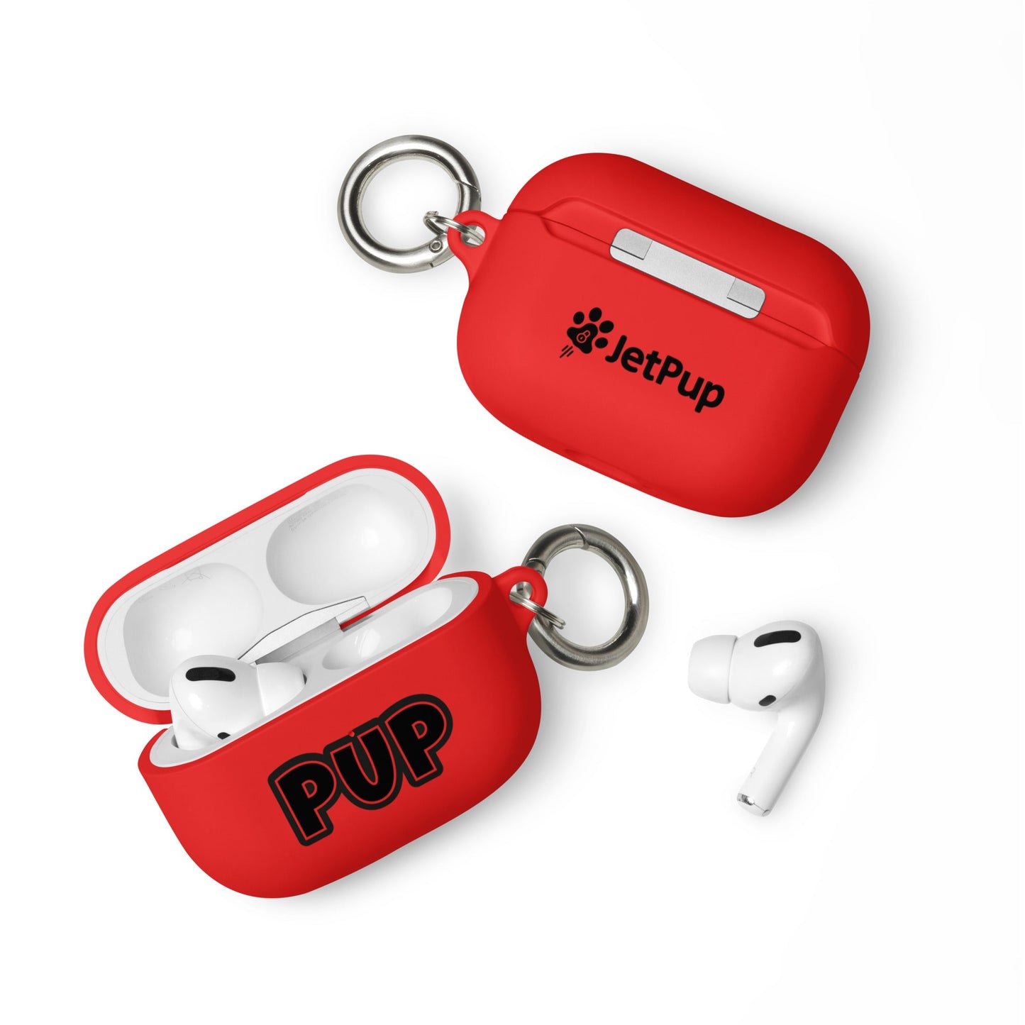 Pup AirPods Case - Red - JetPup