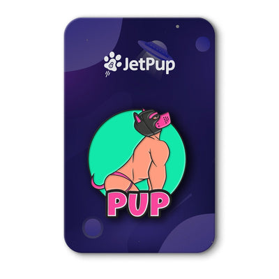 Pup Enamel Pin - Green - JetPup