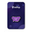 An enamel pin with 'GOOD PUP' text in purple, attached to a space background with a JetPup logo at the top.