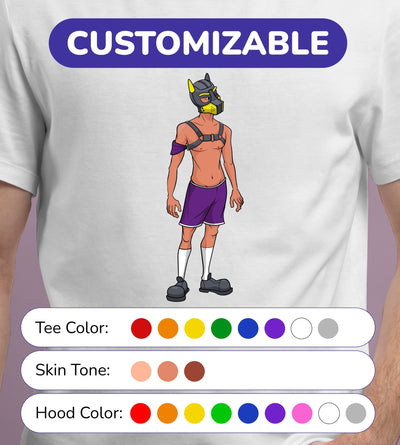 Twink Pup - Short Sleeve Tee - Customizable - JetPup