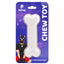 White chew bone toy for human pup play packaging.  Purple space theme with white lettering and JetPup logo.