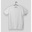Backside of white t-shirt on a hanger with a black JetPup logo
