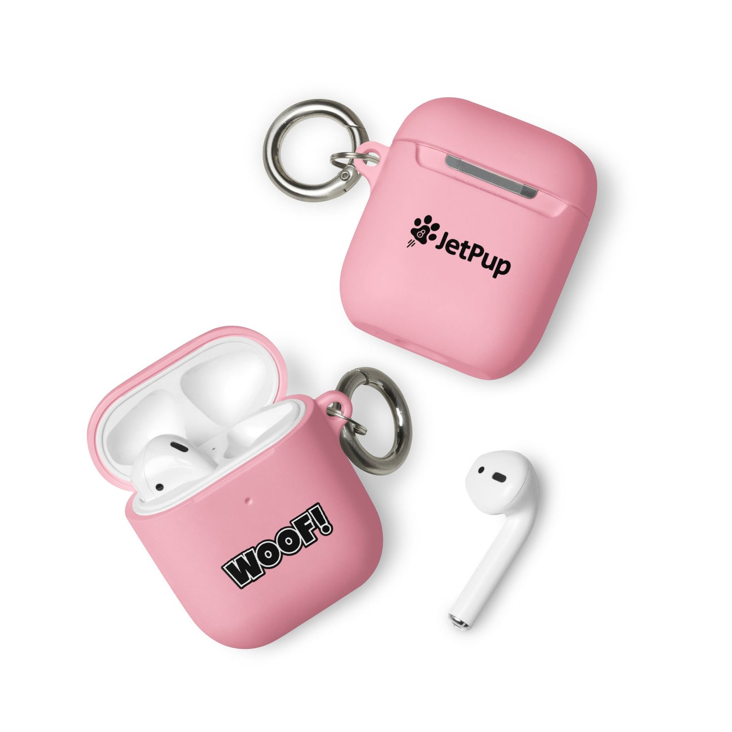 Woof AirPods Case - Pink - JetPup