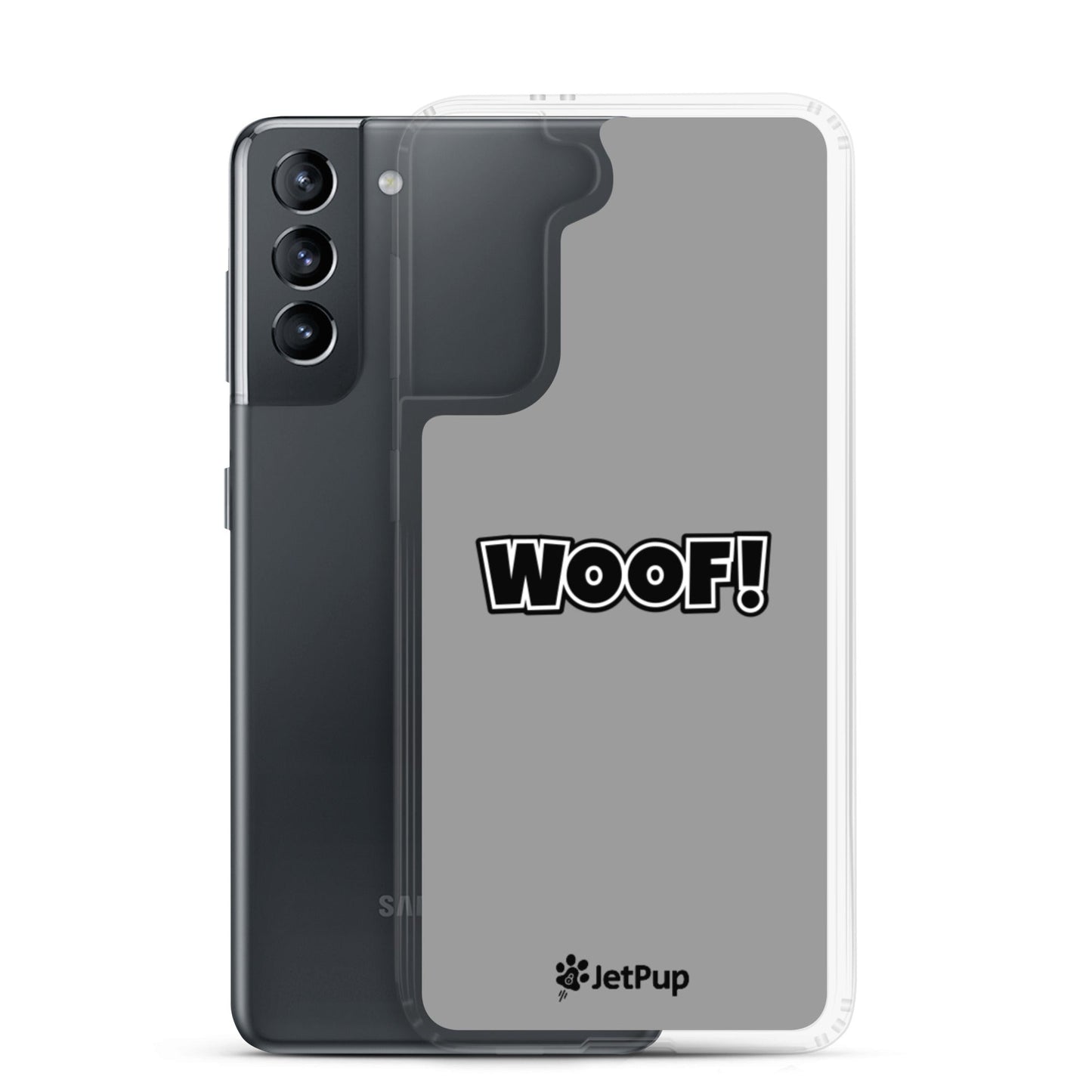 Woof Samsung Case - Grey - JetPup