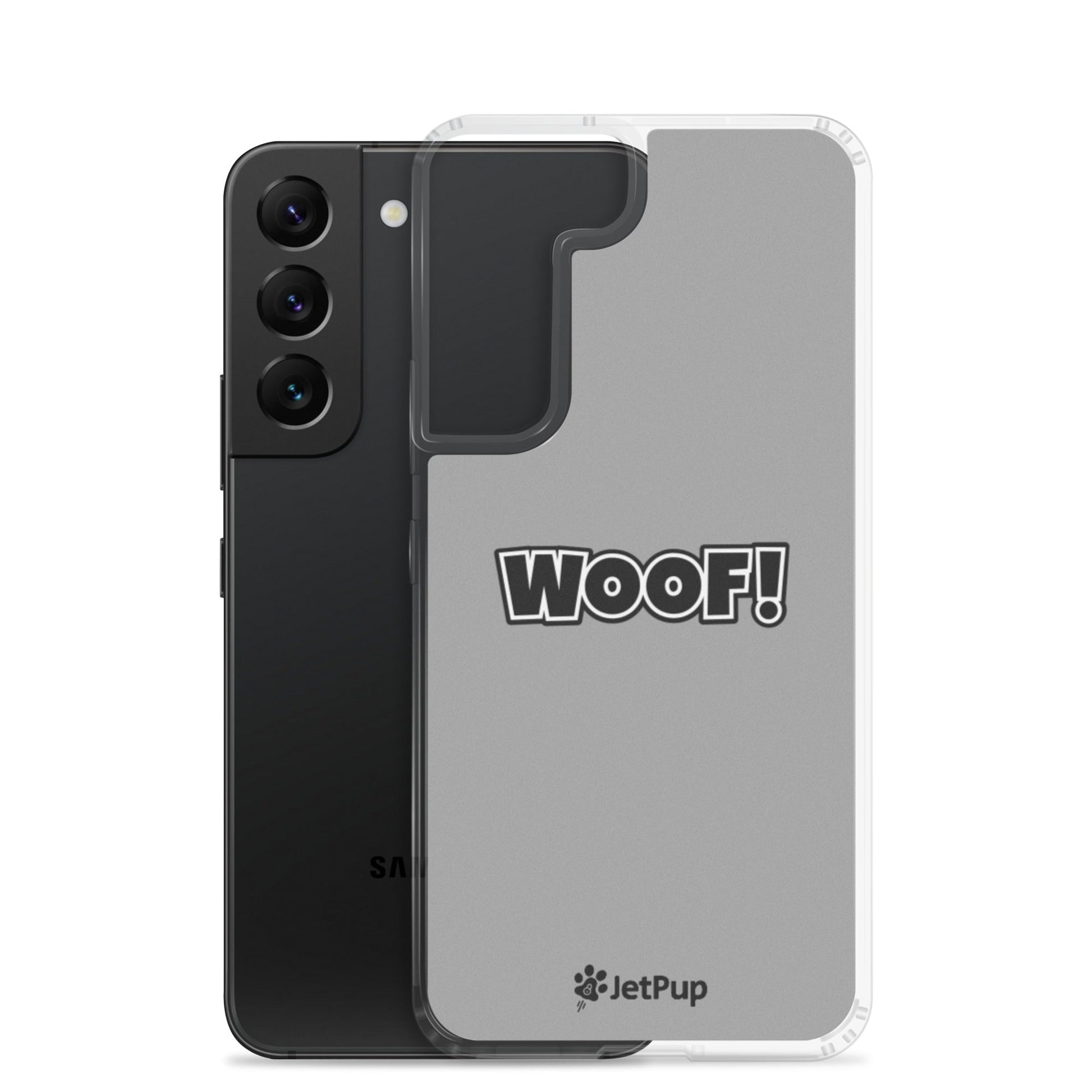 Woof Samsung Case - Grey - JetPup