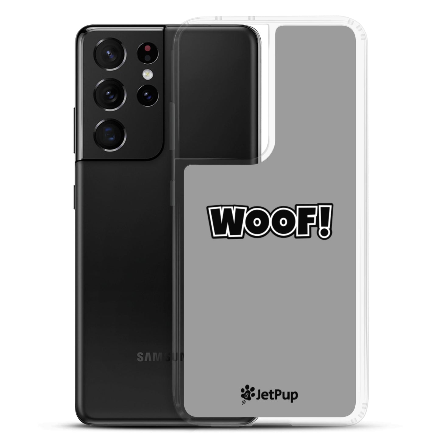 Woof Samsung Case - Grey - JetPup