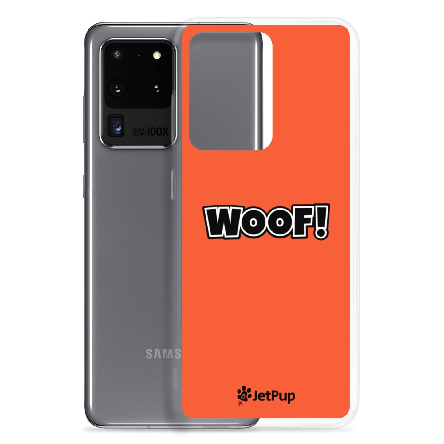 Woof Samsung Case - Orange - JetPup