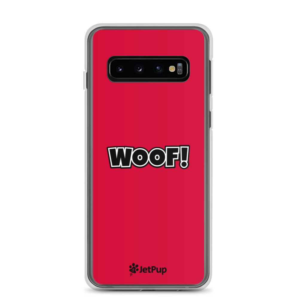 Woof Samsung Case - Red - JetPup