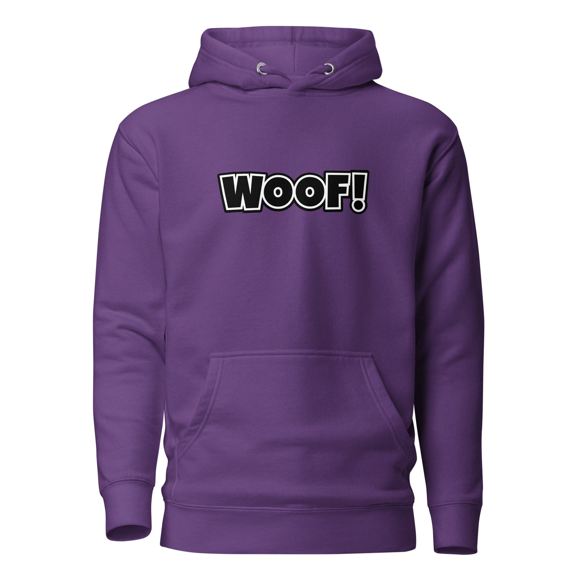 Woof Unisex Premium Hoodie - Purple - JetPup